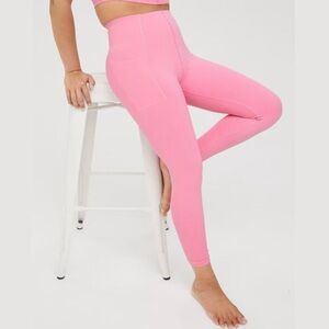 OFFLINE by Aerie Real Me XTRA High Waisted Hold Up! Pocket Legging in Pink